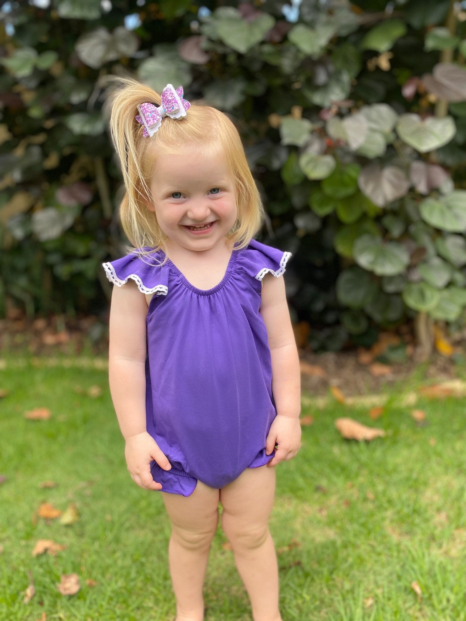 Baby girl cheap purple romper