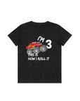 MONSTER TRUCK T-SHIRT BIRTHDAY CUSTOM