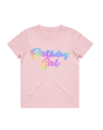 BIRTHDAY GIRL RAINBOW  T-SHIRT