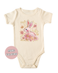 GOLD PINK BUNNY FAMILY T SHIRT