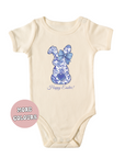 BLUE BUNNY FLORAL CHINOISERIE FAMILY T SHIRT