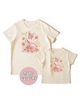 GOLD PINK BUNNY FAMILY T SHIRT