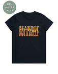 BE A BUDDY NOT A BULLY WAVE LETTER  T-SHIRT