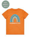 HARMONY DAY BLUE RAINBOW  T-SHIRT