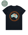 AUSTRALIA MAP ORANGE TSHIRT HARMONY DAY