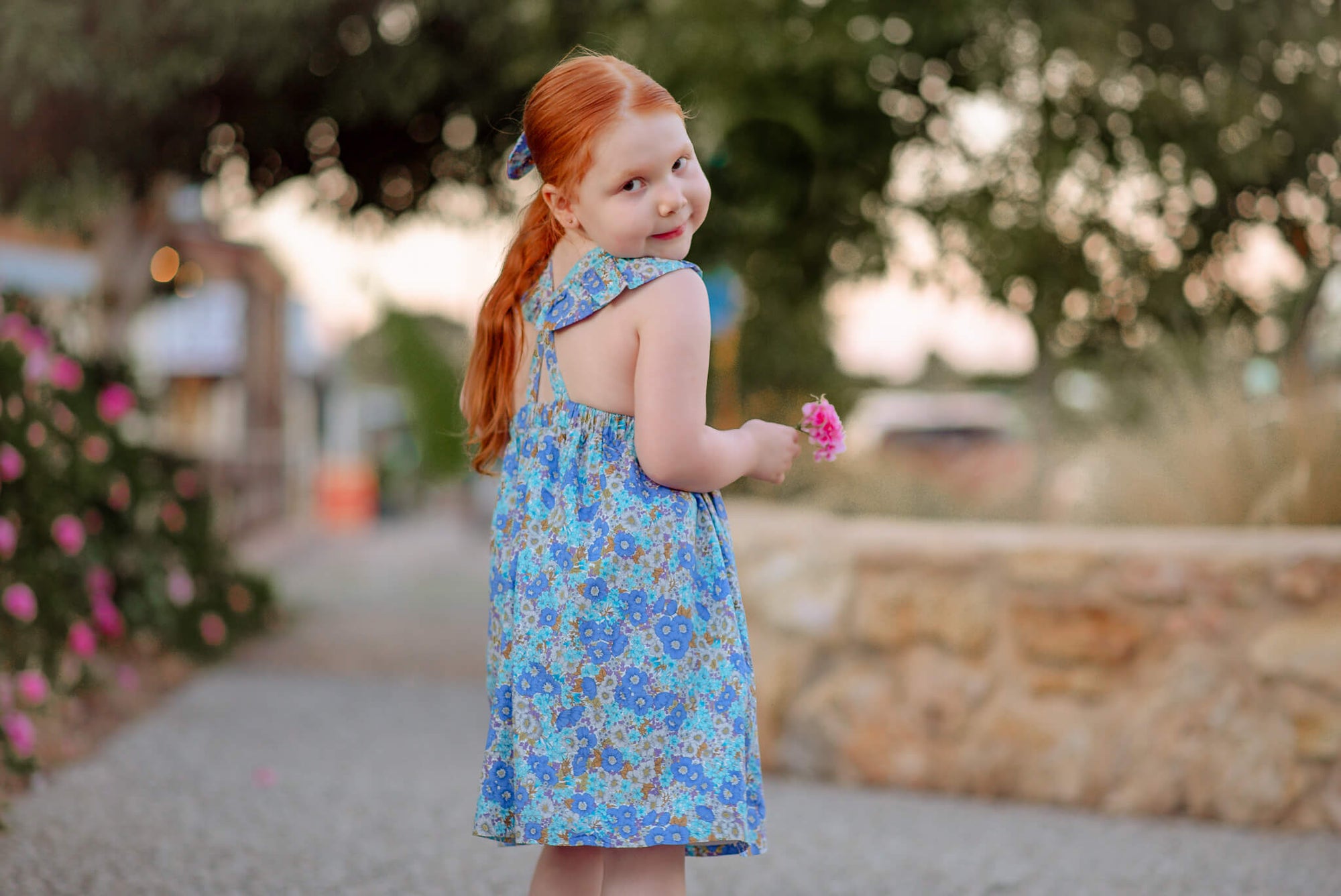 ADELAIDE BUTTON DRESS - Toots Kids