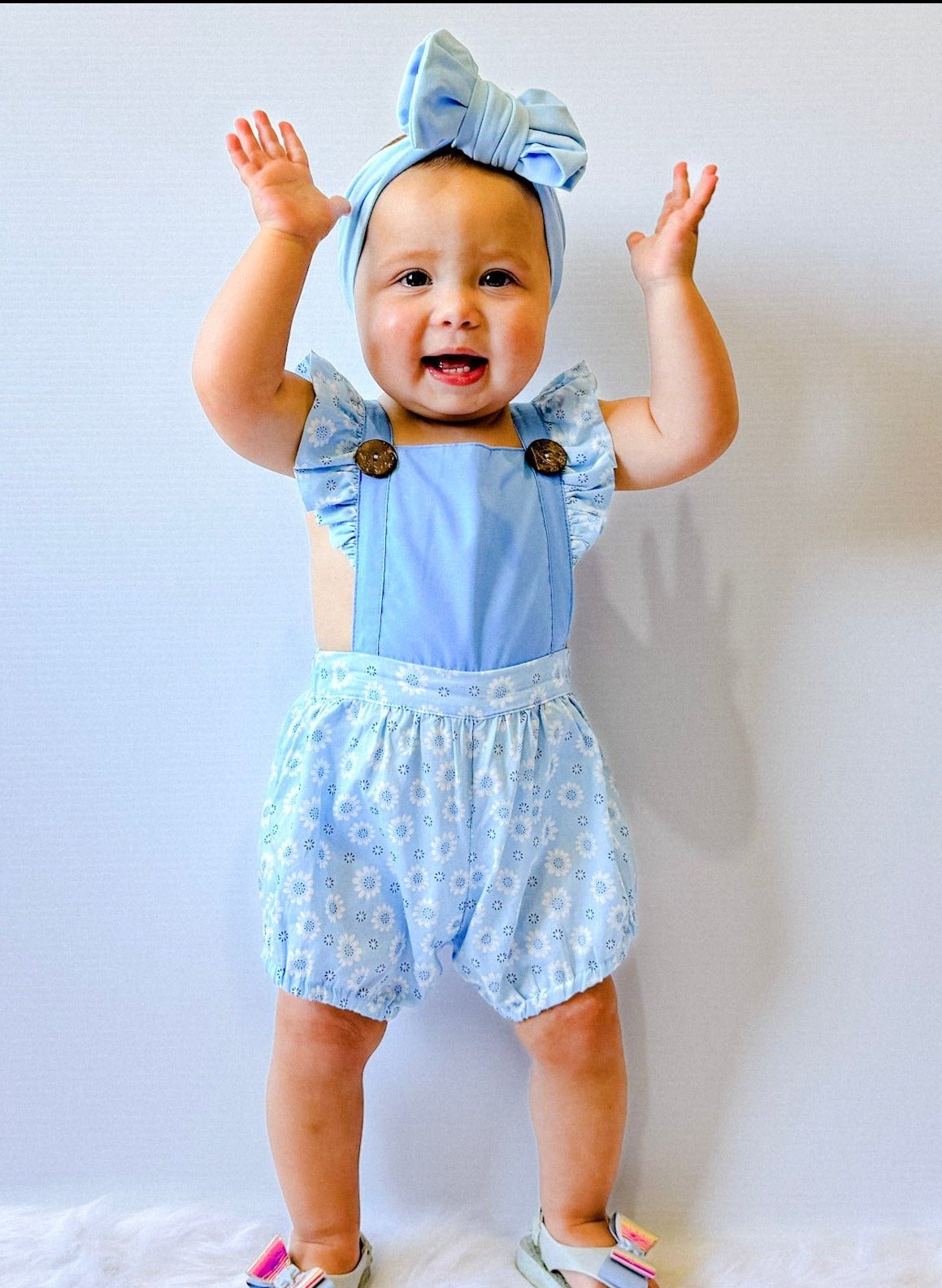 ANISA BUTTON ROMPER - Toots Kids