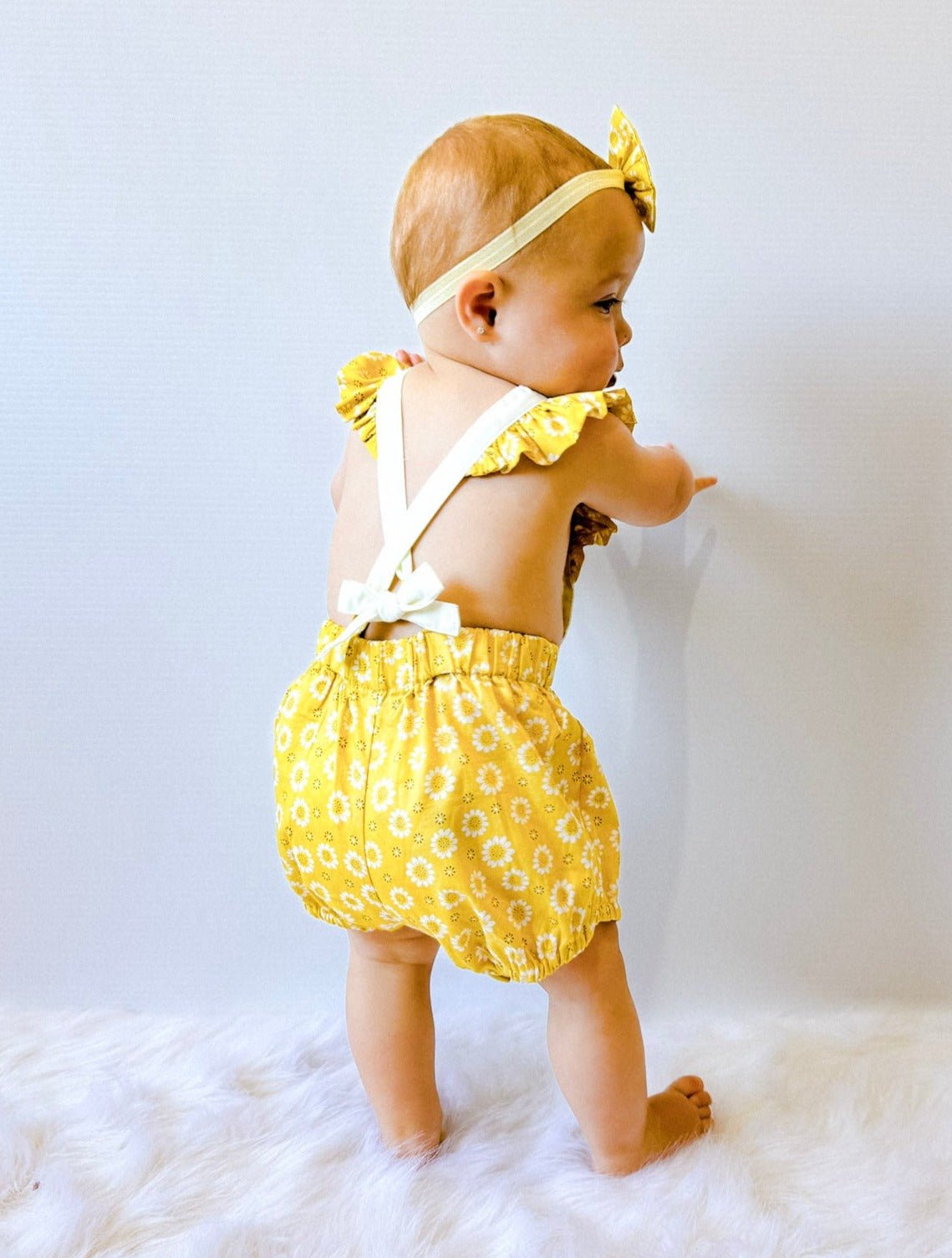 AUGUST BUTTON ROMPER - Toots Kids