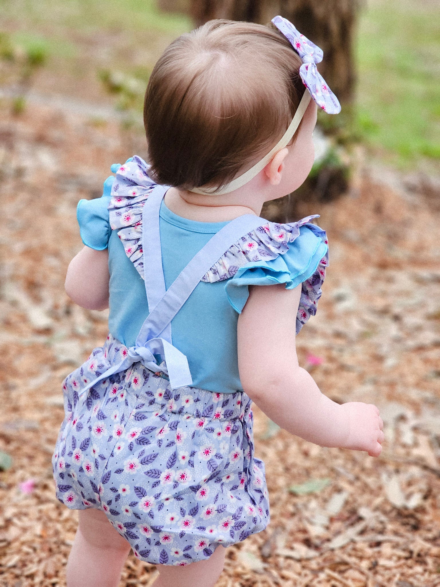 CARLIE BUTTON ROMPER - Toots Kids