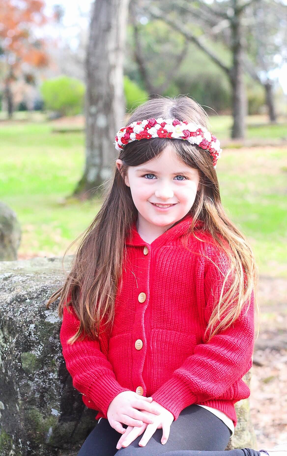 Childs red clearance cardigan