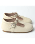 cream T-bar shoes - Toots Kids