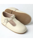 cream T-bar shoes - Toots Kids