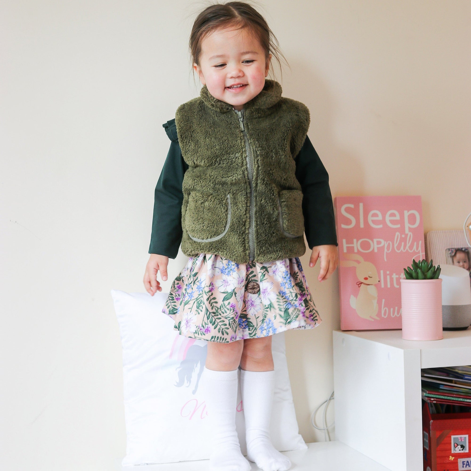 CROCODILE FUR VEST - Toots Kids