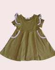 DRIED HERB TWIRLY GIRL DRESS