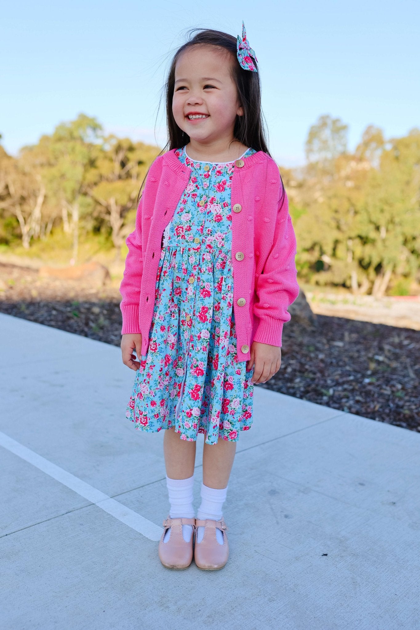 MAGNOLIA PINK CARDIGAN - Toots Kids