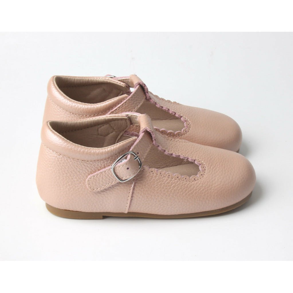 pink T-bar shoes - Toots Kids