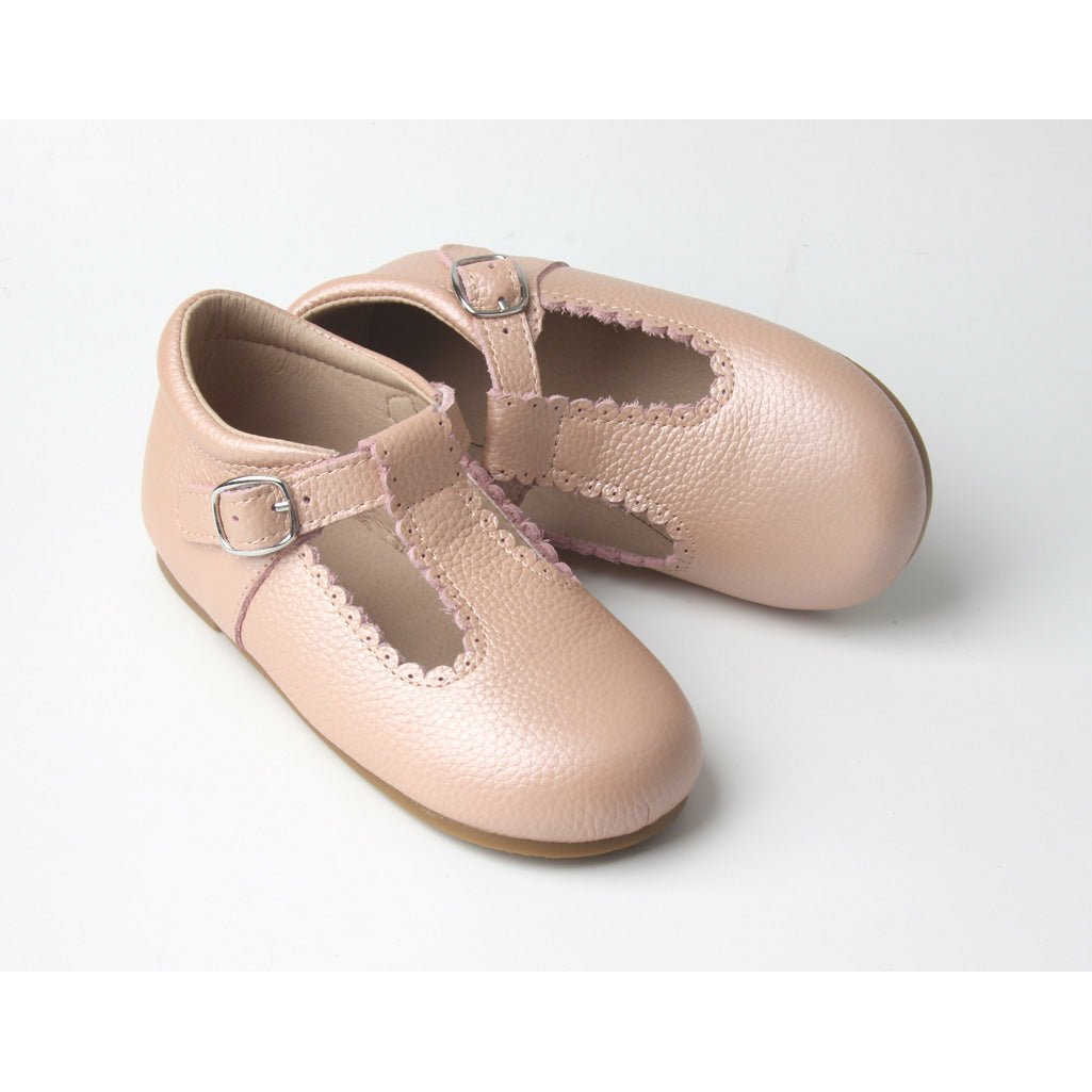 pink T-bar shoes - Toots Kids