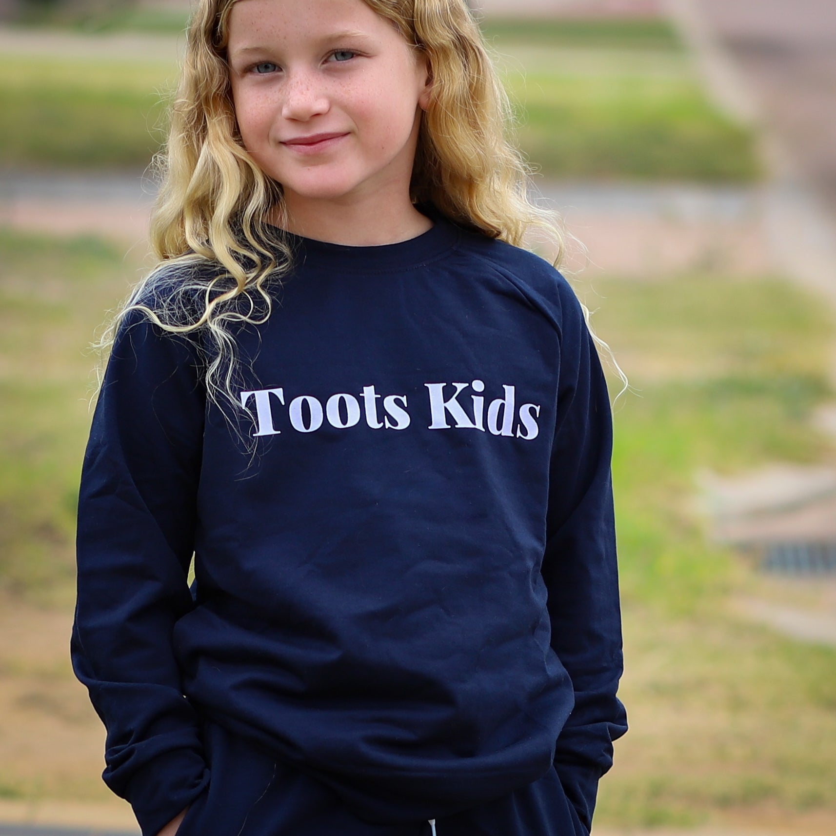 NAVY SWEATSHIRT - Toots Kids