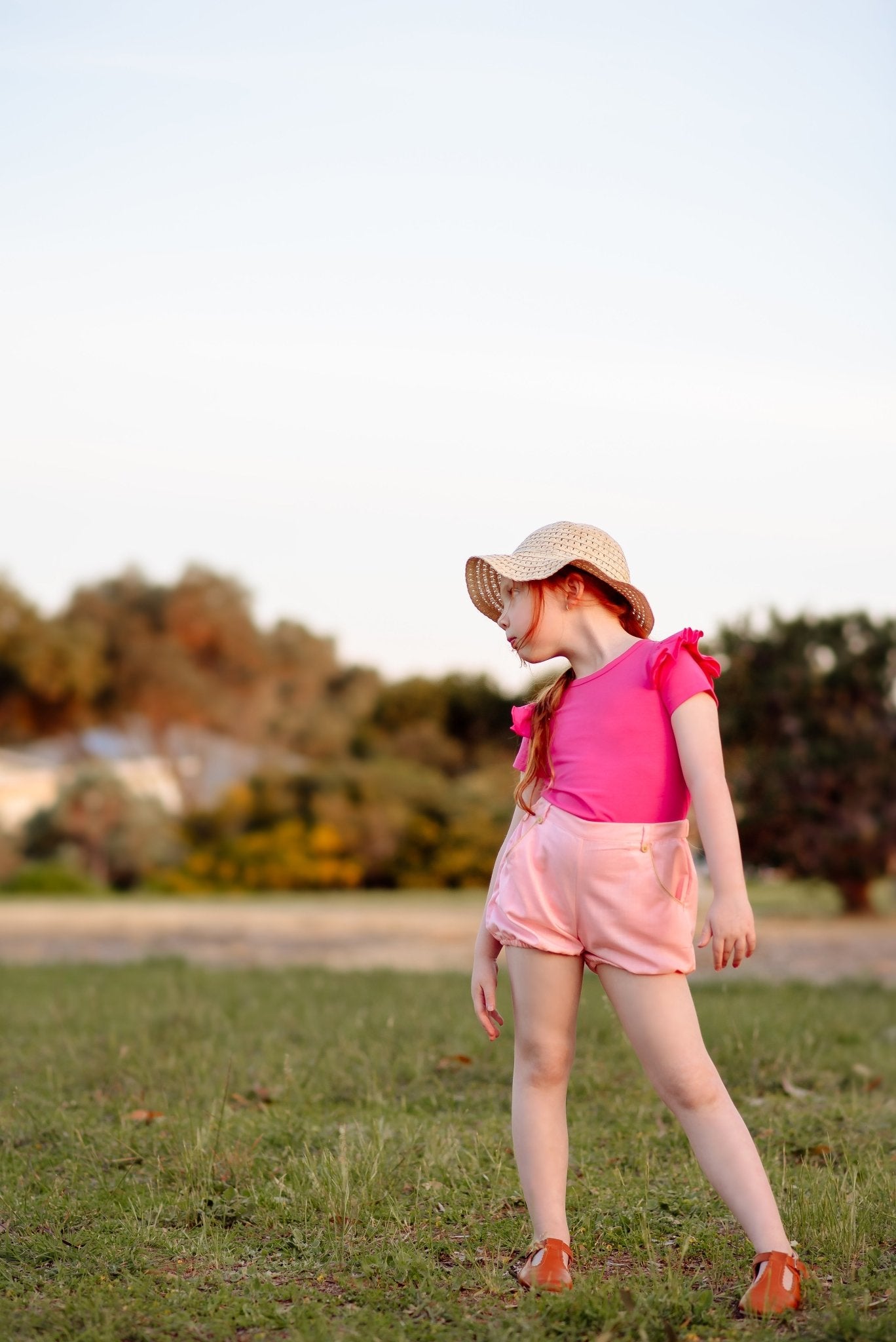 PERSIAN PINK SHORT SLEEVE FLUTTER - Toots Kids