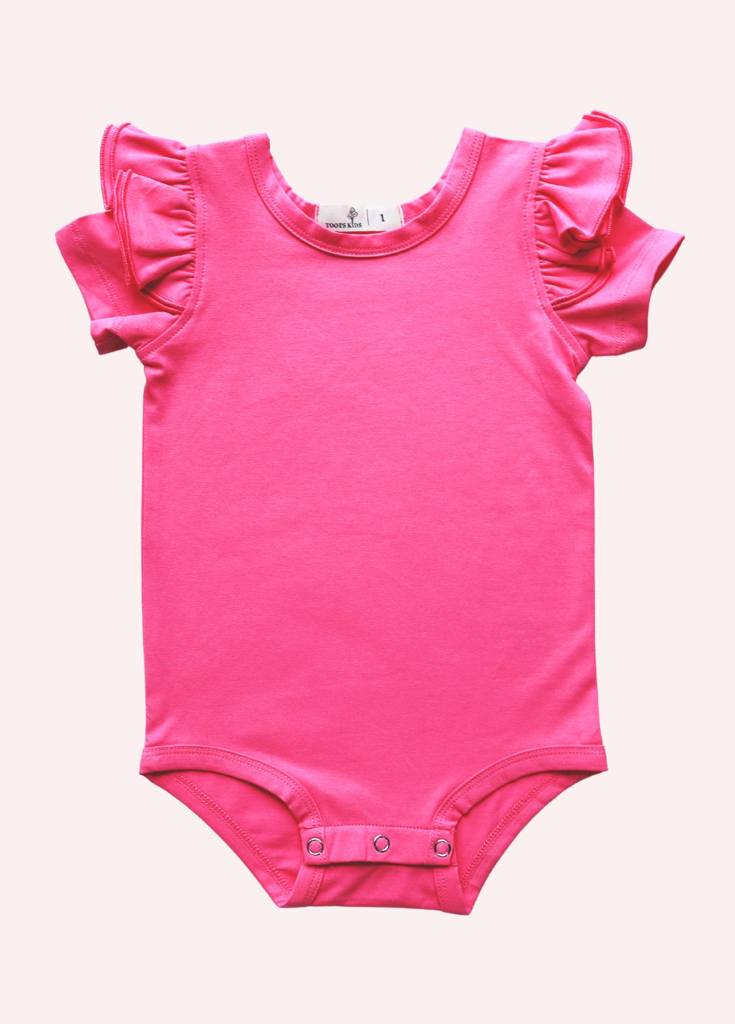 PERSIAN PINK SHORT SLEEVE FLUTTER - Toots Kids