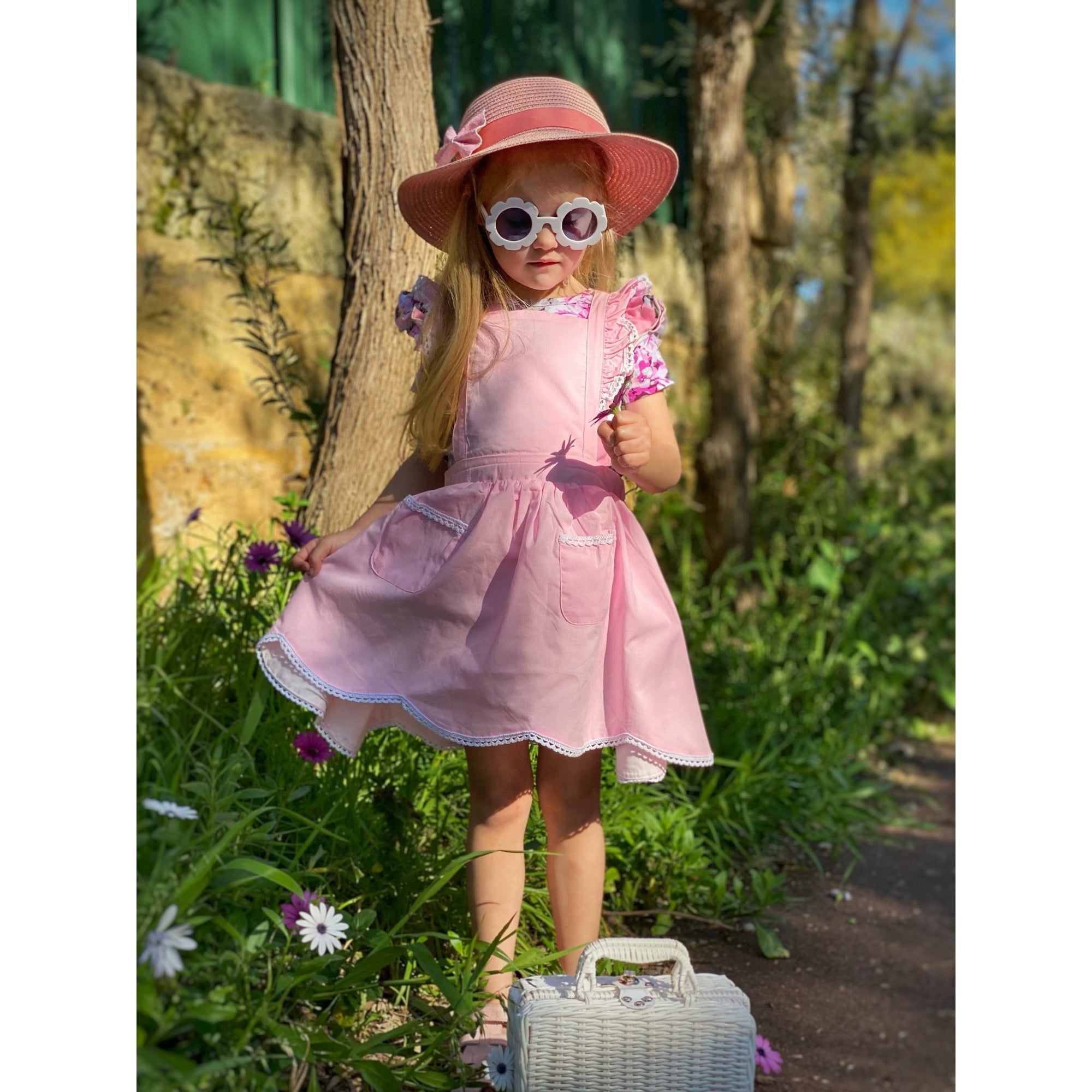 PINK FLUTTER PINNY - Toots Kids