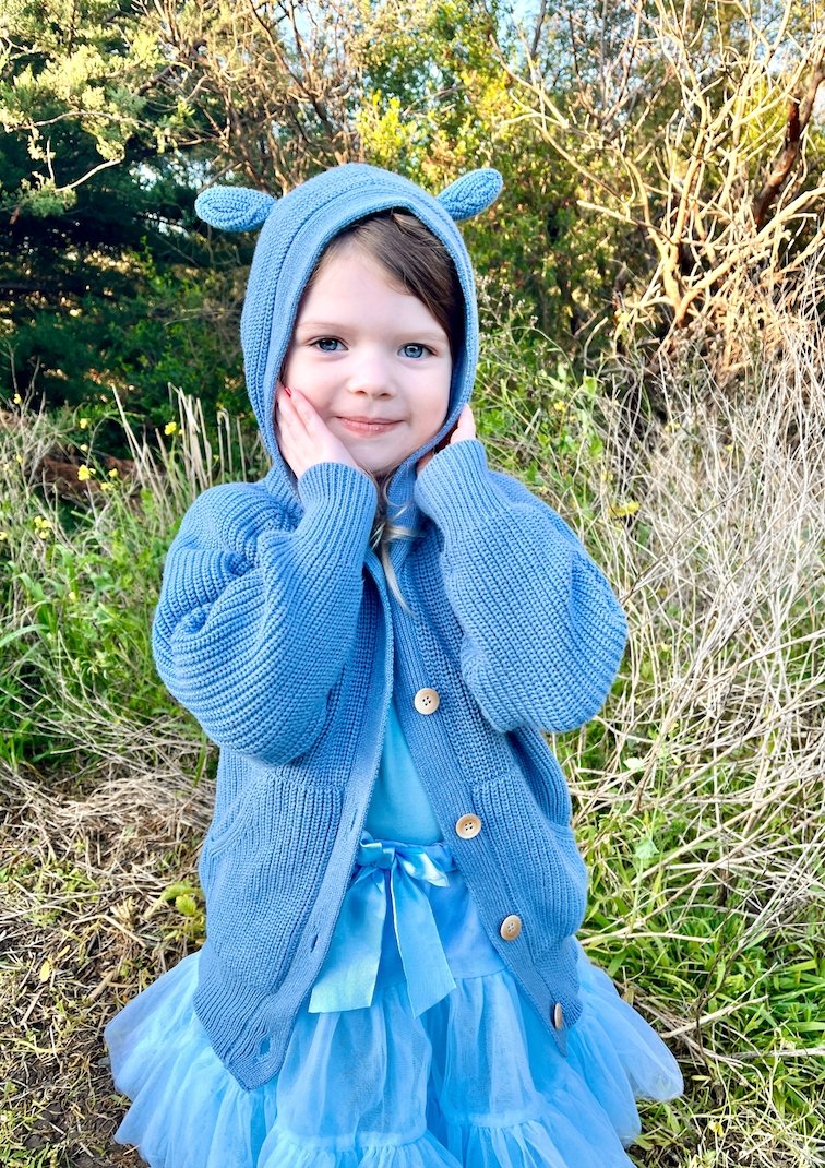 Baby girl blue clearance cardigan