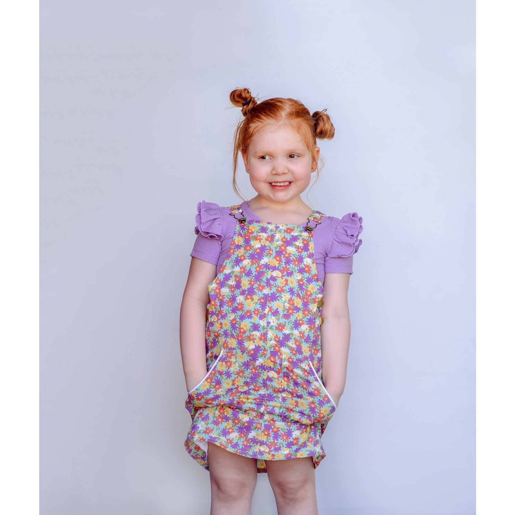 SWEET ORCHID SHORT SLEEVE FLUTTER - Toots Kids