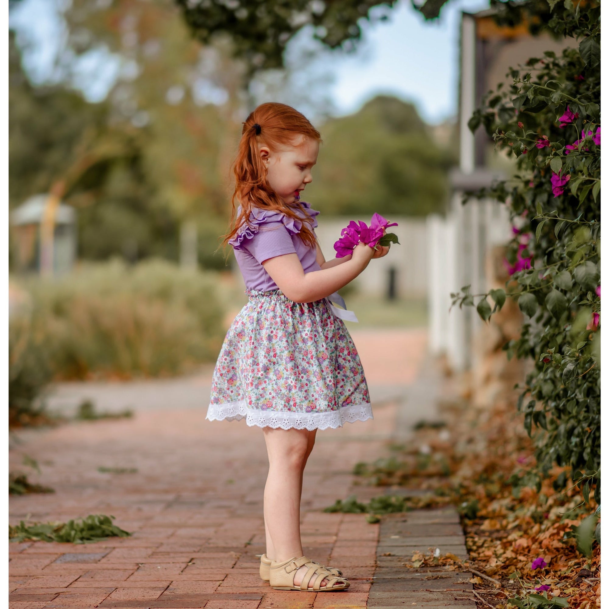 SWEET ORCHID SHORT SLEEVE FLUTTER - Toots Kids