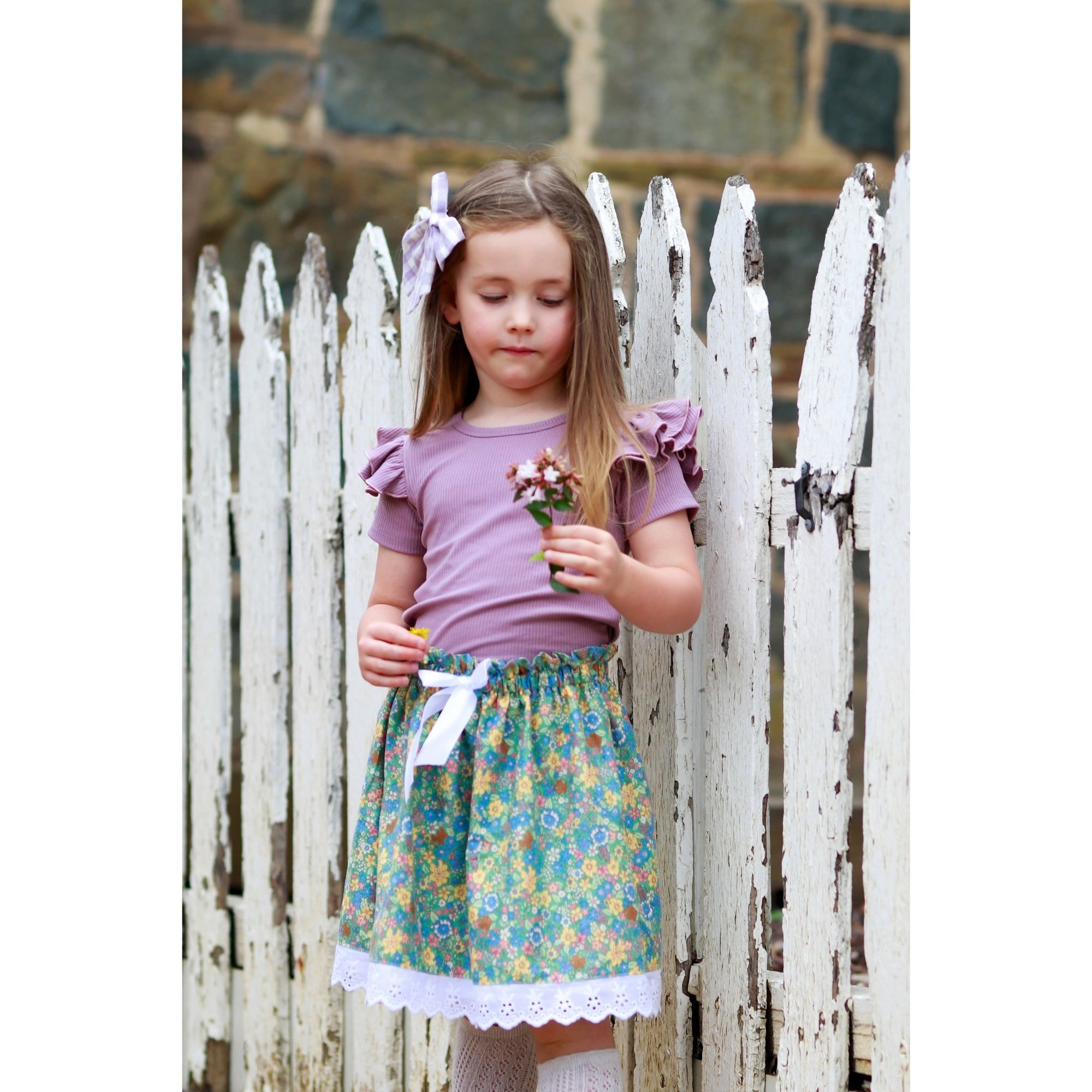 SWEET ORCHID SHORT SLEEVE FLUTTER - Toots Kids