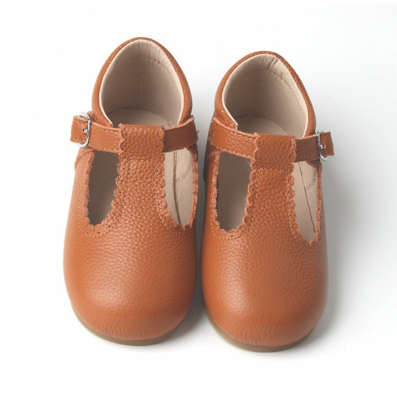 Tan t bar on sale shoes