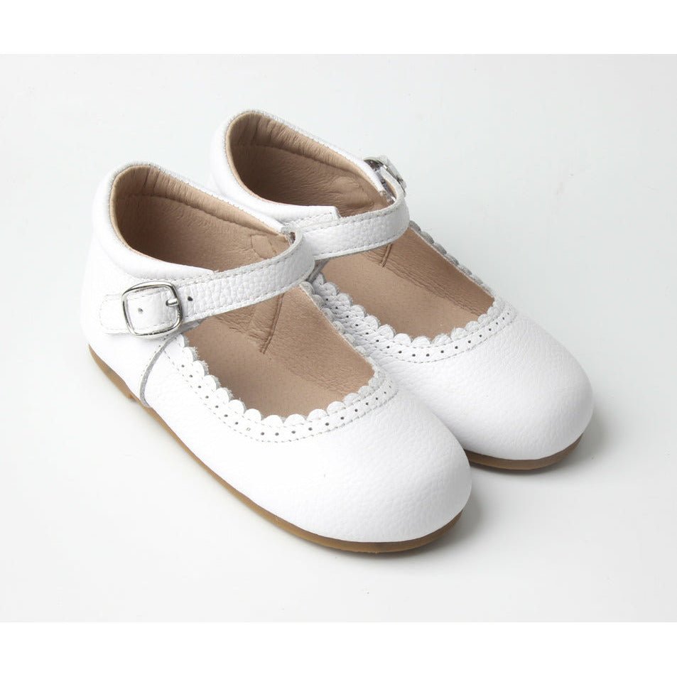 WHITE MARY JANE SHOES - Toots Kids